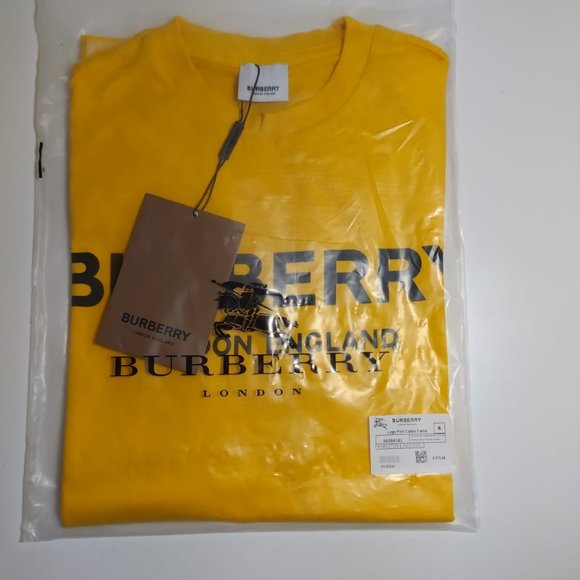 Burberry yellow t shirt Clearance
